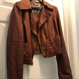 Black Rivet genuine leather jacket